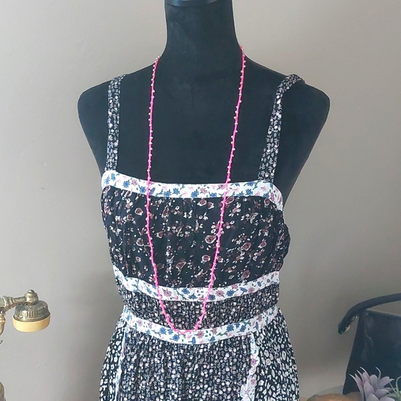 Pink Wrap Necklace, Bohemian, Beachy, Summer, Handcrafted - Picture 2 of 14